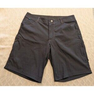 Kuhl Shorts Renegade 5121 Carpenter Cargo Hiking Outdoors Shorts Men's Sz 35 BLK